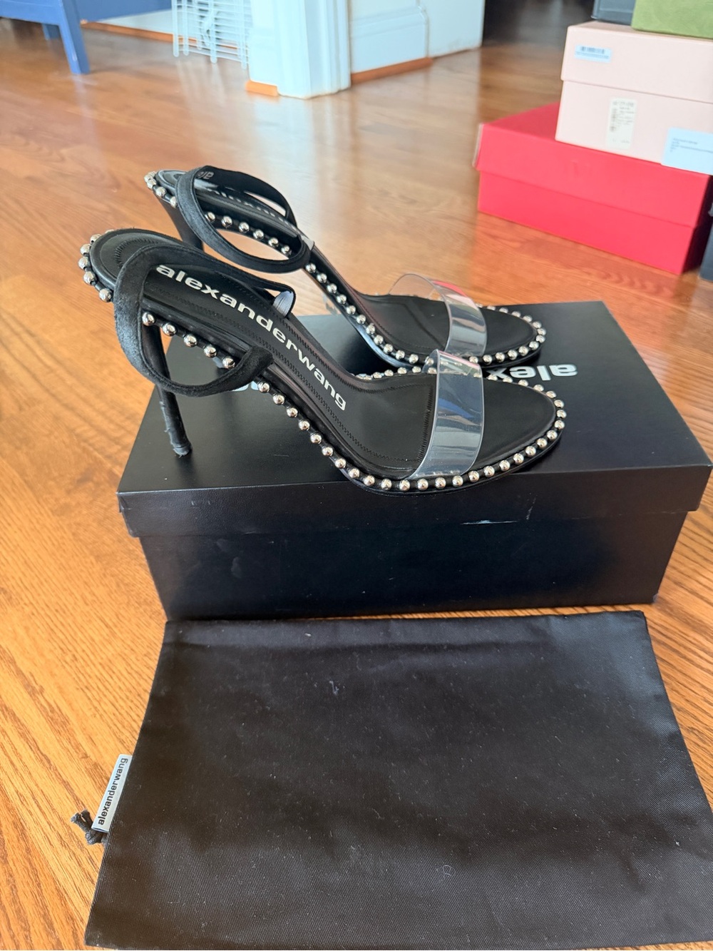 Alexander Wang Nova Stud Sandals with Box and Dust Bag - Picture 7 of 7